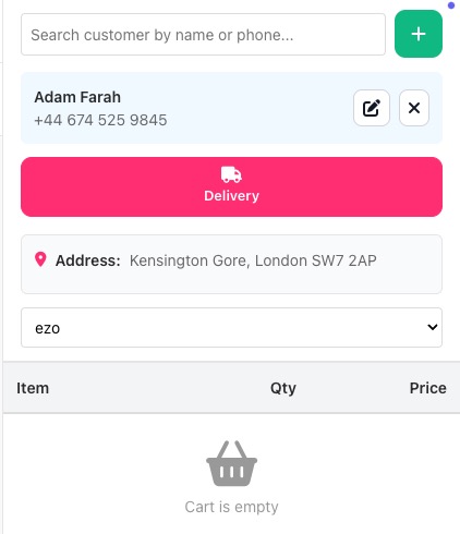 Delivery (Tastyigniter)