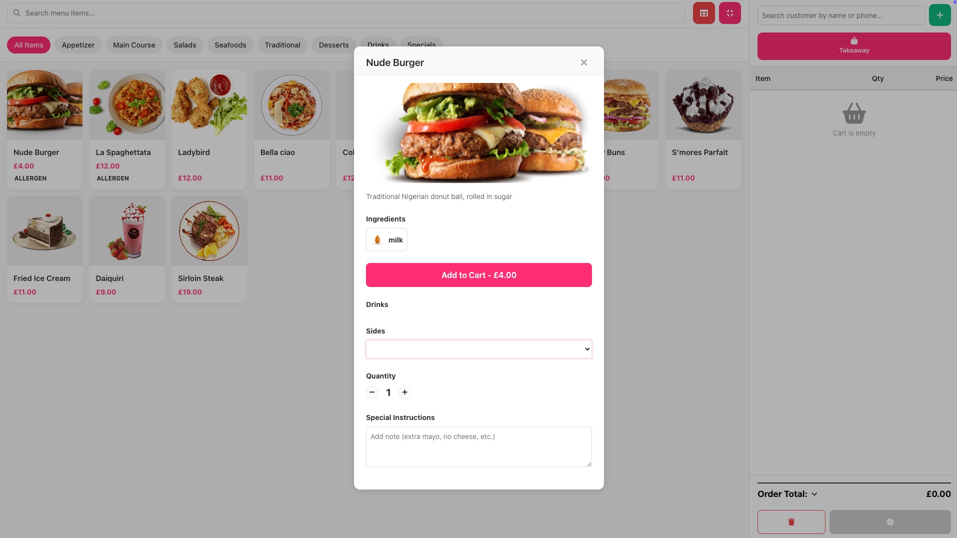 Takeaway (Tastyigniter)